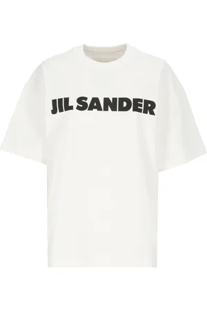 Jil Sander Femme, Tops, Blanc, Taille: 36 FR T-shirt en coton