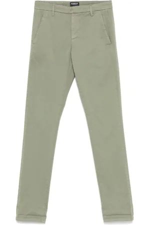 Dondup Homme, Pantalons, Vert, Taille: W35 Pantalon en coton vert pour homme