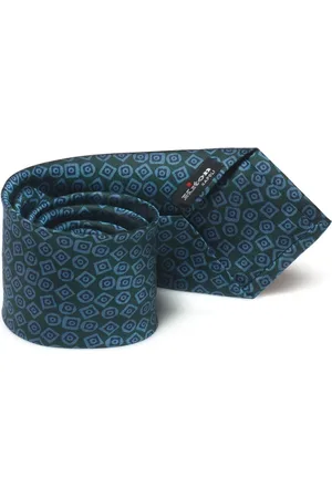 Kiton Homme, Accessoires, Vert, Taille: ONE Size Cravate en soie Fantaisie Géométrique