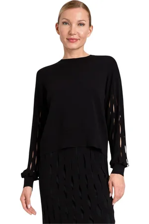 Twin-Set Femme, Pulls, Noir, Taille: 36 FR Ensemble de Pulls Noirs avec Détail Maglia