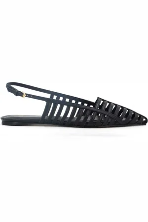CARRANO Femme, Chaussures, Noir, Taille: 40 EU Sandales slingback en cuir noir