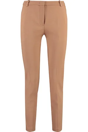 Pinko Femme, Pantalons, Brun, Taille: 38 FR Pantalon Cigarette Slim Bello