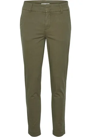 Part Two Femme, Pantalons, Multicolore, Taille: 38 FR Pantalon Slim-Fit Chevilles Dégagées