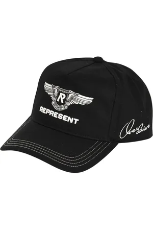 Represent Homme, Accessoires, Noir, Taille: ONE Size Casquette Overdrive en Coton Brodé