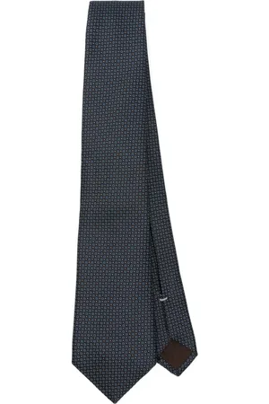 CANALI Homme, Accessoires, Bleu, Taille: ONE Size Cravate de Luxe en Soie Fabriquée en Italie