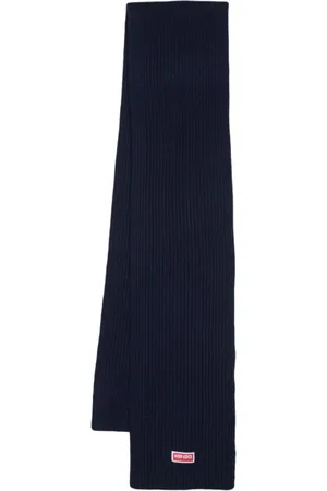 Kenzo Homme, Accessoires, Bleu, Taille: ONE Size Écharpe en laine Tag