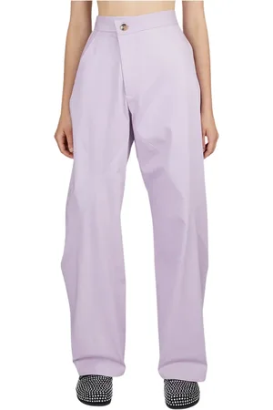 J.W.Anderson Femme, Pantalons, Violet, Taille: 42 FR Pantalon de Travail Twisted