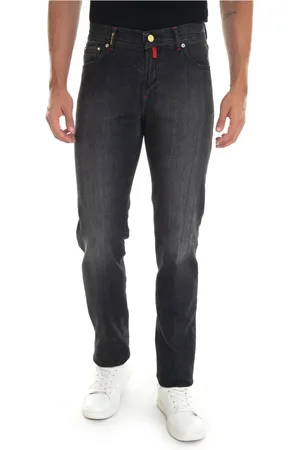 Kiton Homme, Jeans, Noir, Taille: W40 Jean Délavé Vintage Coupe Slim