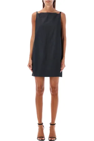 Serafini Femme, Robes, Gris, Taille: 38 FR Mini-robe à ceinture
