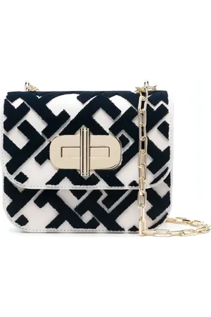 Tommy Hilfiger Femme, Sacs, Blanc, Taille: ONE Size Turnlocrossover Monogram