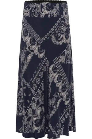 Part Two Femme, Jupes, Multicolore, Taille: 42 FR Jupe Graphique Paisley Taille Élastique