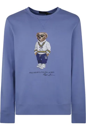 Ralph Lauren Homme, Sweatshirts et sweats à capuche, Bleu, Taille: M SweaT-shirt Ours Manches Longues
