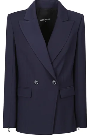 Patrizia Pepe Femme, Vestes, Bleu, Taille: 38 FR Veste Élégante