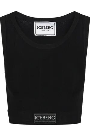 Iceberg Femme, Tops, Noir, Taille: 36 FR Haut Noir Active