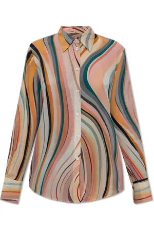 Paul Smith Femme, Blouses et Chemises, Multicolore, Taille: 36 FR Chemise à Finition Soie