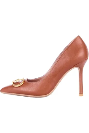 Liu Jo Femme, Chaussures, Brun, Taille: 37 EU Escarpins blancs à talons Decollete