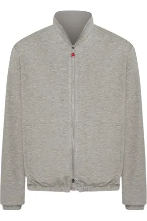 Kiton Homme, Vestes, Gris, Taille: 3XL Blouson Bomber Réversible Gris