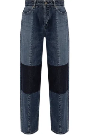 Jil Sander Femme, Jeans, Bleu, Taille: W27 Jeans avec Détails de Surpiqûres