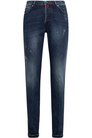 Kiton Homme, Jeans, Bleu, Taille: W34 Jean Slim Fit en Coton