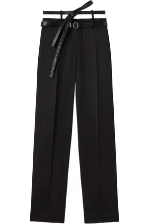 Jil Sander Femme, Pantalons, Noir, Taille: 36 FR Pantalon Tailleur Jambe Large