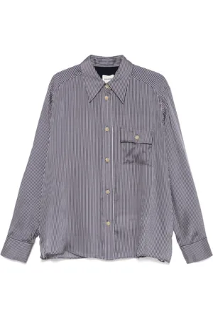 Khaite Femme, Blouses et Chemises, Bleu, Taille: 36 FR Chemise Boutonnée Bleu Marine