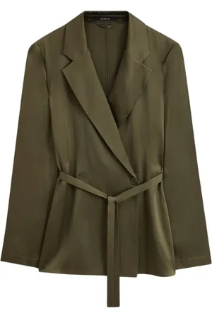 Joseph Femme, Vestes, Vert, Taille: 42 FR Veste Joubert en satin de soie
