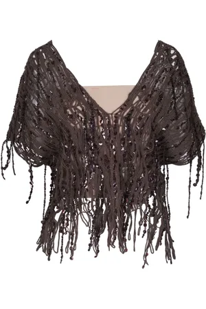 Brunello Cucinelli Femme, Blouses et Chemises, Brun, Taille: 38 FR Pulls Marron pour Homme