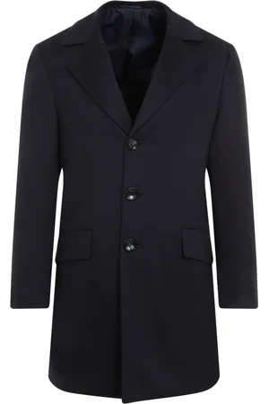 Kiton Homme, Manteaux, Bleu, Taille: L Caban Bleu