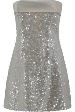 Serafini Femme, Robes, , Taille: 36 FR Robe Évasée Bustier à Sequins