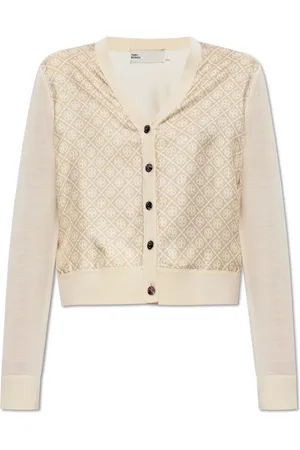 Tory Burch Femme, Pulls, , Taille: 38 FR Cardigan à monogramme