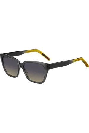 HUGO BOSS Femme, Accessoires, Gris, Taille: ONE Size Lunettes de soleil en acétate avec verres violets et protection UV