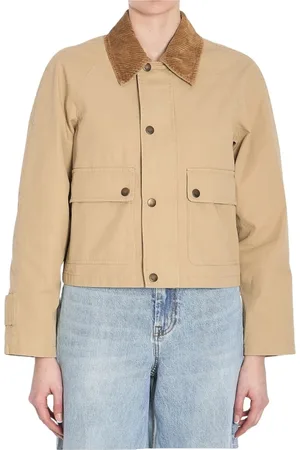 Burberry Femme, Vestes, Brun, Taille: 38 FR Beige d