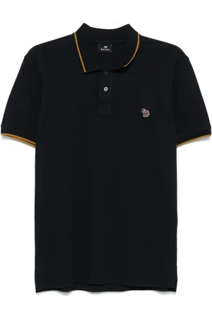 Paul Smith Homme, Tops, Bleu, Taille: XL Polo Bleu avec Bordure Contrastante