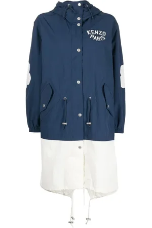 Kenzo Femme, Vestes, Bleu, Taille: 40 FR Coupe-vent Long
