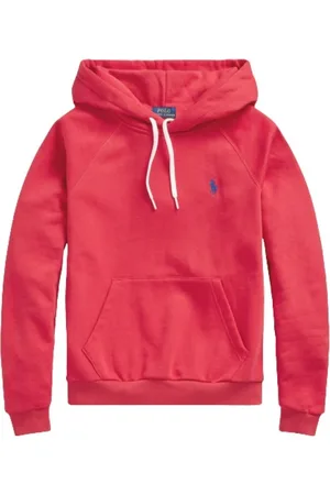 Ralph Lauren Femme, Sweatshirts et sweats à capuche, Rouge, Taille: 40 FR SweaT-shirt à capuche Rouge Sunrise