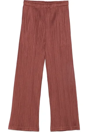 Issey Miyake Femme, Pantalons, Brun, Taille: 40 FR Pantalon Élégant