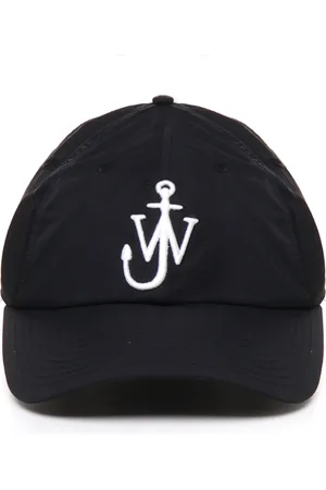 J.W.Anderson Homme, Accessoires, Noir, Taille: ONE Size Casquette de baseball avec logo ancre