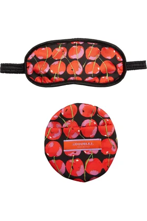 La DoubleJ Femme, Vêtements de nuit et de détente, Rouge, Taille: ONE Size Étui à Masque en Twill Soyeux