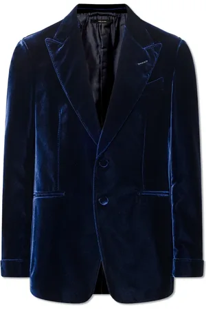 Tom Ford Homme, Costumes, Bleu, Taille: L Fluid Velvet Shelton Cocktail Jacket