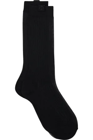 Iceberg Femme, Sous-vêtements, Noir, Taille: L Chaussettes Noires avec Papillon et Logo Brodé