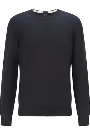 HUGO BOSS Homme, Pulls, Noir, Taille: S Pull Tricot Col Rond