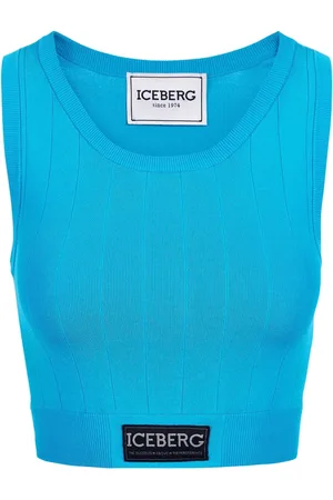 Iceberg Femme, Tops, Bleu, Taille: 36 FR Top Turquoise Active