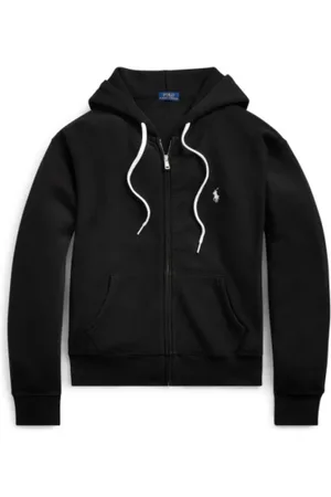Ralph Lauren Femme, Sweatshirts et sweats à capuche, Noir, Taille: 42 FR Gilet à Capuche Zippé