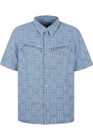 Kenzo Homme, Chemises, Bleu, Taille: M Chemise