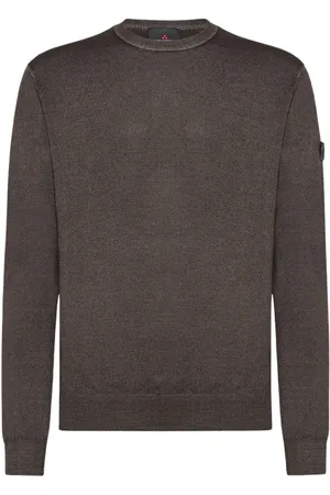 Peuterey Homme, Sweatshirts et sweats à capuche, Vert, Taille: L Pull Slimline en Laine Mérinos Teinte à l`Acide