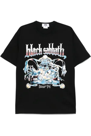 JUNYA WATANABE Homme, Tops, Noir, Taille: L T-shirt noir Sabbath x Comme des Garçons