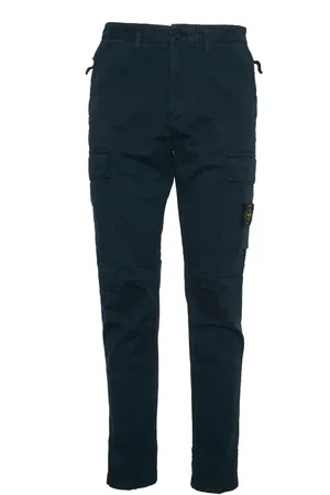 Stone Island Homme, Pantalons, Bleu, Taille: W30 Pantalon Stretch en Twill