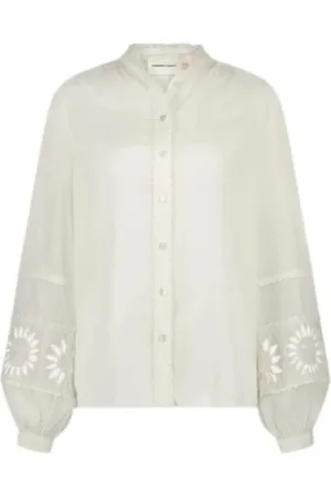 Fabienne Chapot Femme, Blouses et Chemises, Blanc, Taille: 40 FR Chemisier romantique soleil