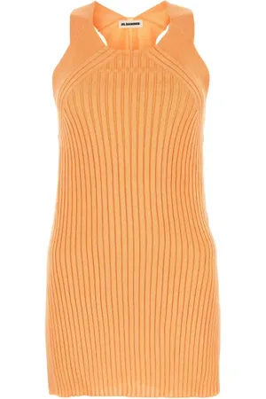 Jil Sander Femme, Robes, , Taille: 38 FR Mini-robe Pêche en Viscose