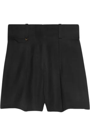 Jacquemus Femme, Shorts, Noir, Taille: 38 FR Short en lin taille haute